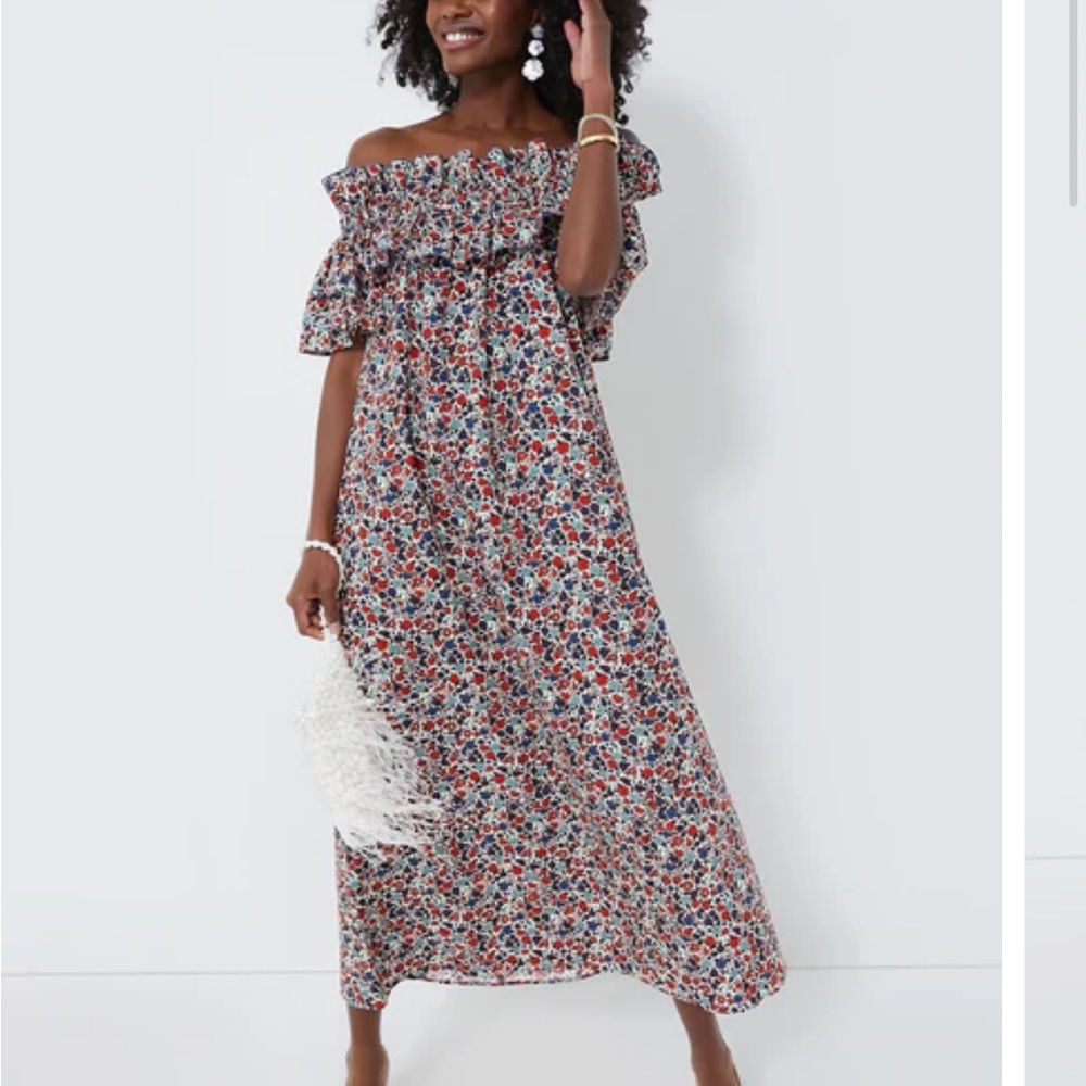 Floral Off-Shoulder Zia Breakfast maxi dress Large